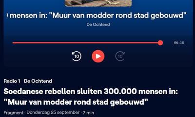 printscreen van Radio 1 ochtendshow