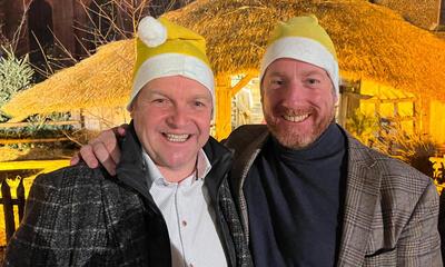 Paul en Stijn met kerst