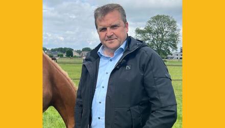 Paul Van Miert met paard